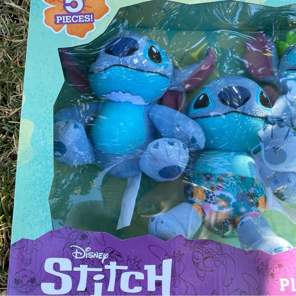 Disney Stitch Plush Collector Set 5 Pieces Hawaii Themed Collectible Kids Toys - Picture 2 of 16